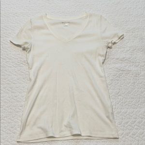 Merona White V-Neck Top